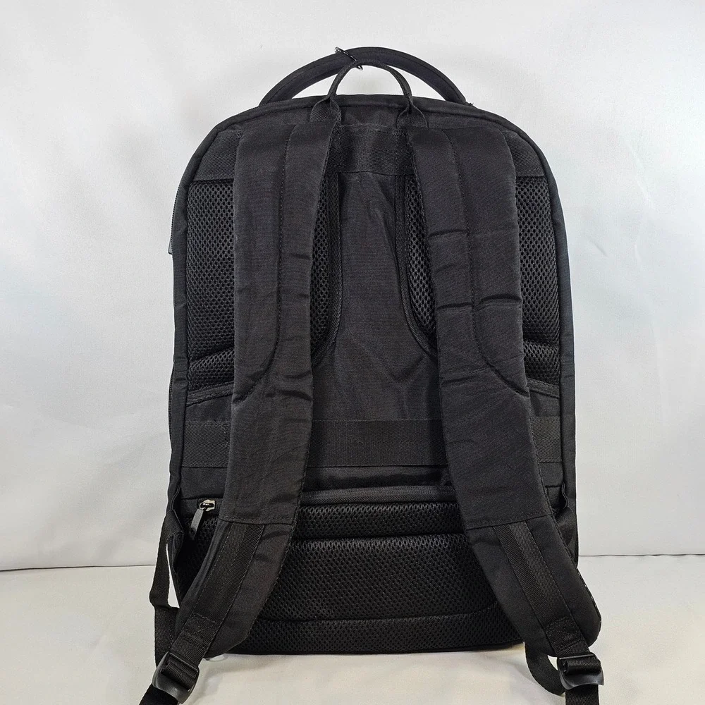 KROSER Laptop Backpack Black Quilted Travel Bag USB Port 18 inch Multi-Pocket